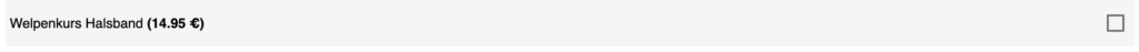 FAQ 2 Auswahl mit Preis