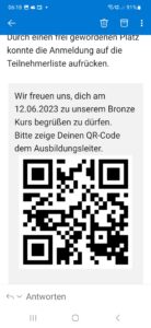 Buchungsbestätigung mit QR-Code Buchungsbestätigung mit QR-Code